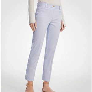 NWT Ann Taylor - The Crop Pant in Railroad Stripe